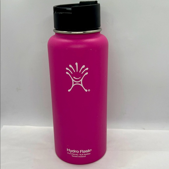 Hydro Flask Pink 32oz Wide Mouth Insulated Stainless Travel Bottle Preowned - Picture 1 of 8